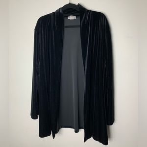 Women’s Black Velvet Formal Long Sleeve Sweater
